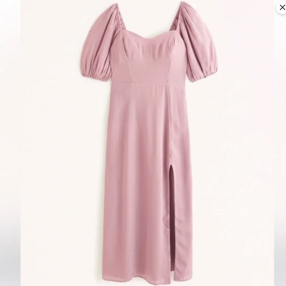 NWT Abercrombie & Fitch Camille Puff Sleeve Midi dress size Medium